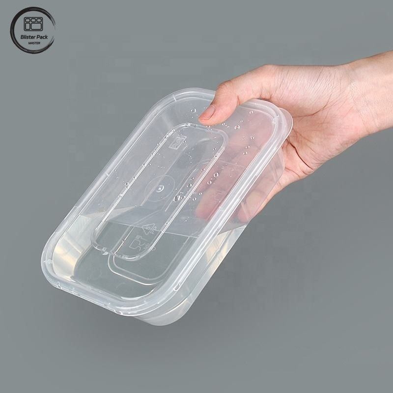 Mikrodalga PP Tek kullanımlık Plastik Bento Kutusu Kapaklı Clea Multi-Size 500ml To 1500ml