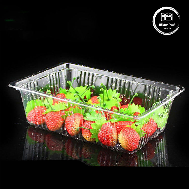 % 100 PLA Biyodegradable Clamshell Konteynerleri Meyve ve sebze için kompost edilebilir açık sarmal kutular
