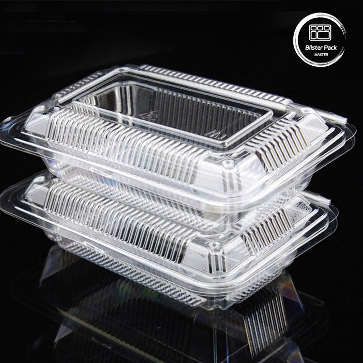 % 100 PLA Biyodegradable Clamshell Konteynerleri Meyve ve sebze için kompost edilebilir açık sarmal kutular