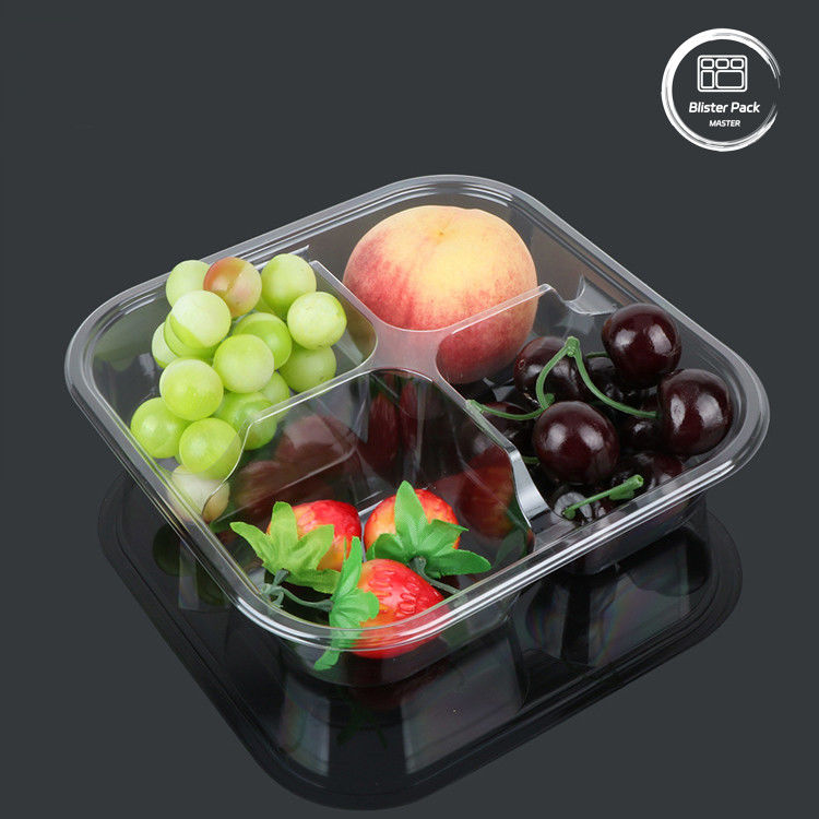 % 100 PLA Biyodegradable Clamshell Konteynerleri Meyve ve sebze için kompost edilebilir açık sarmal kutular
