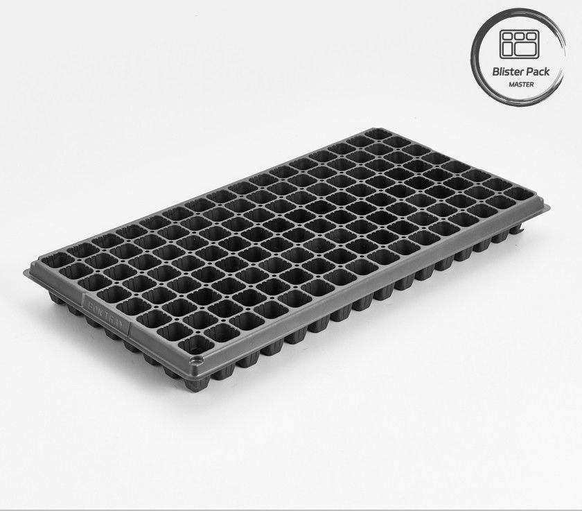 128 hücreli PS sebze bakımları için plastik tohumlama tepsileri 0.8mm 1.0mm kalınlığında bitki filizleme tepsileri