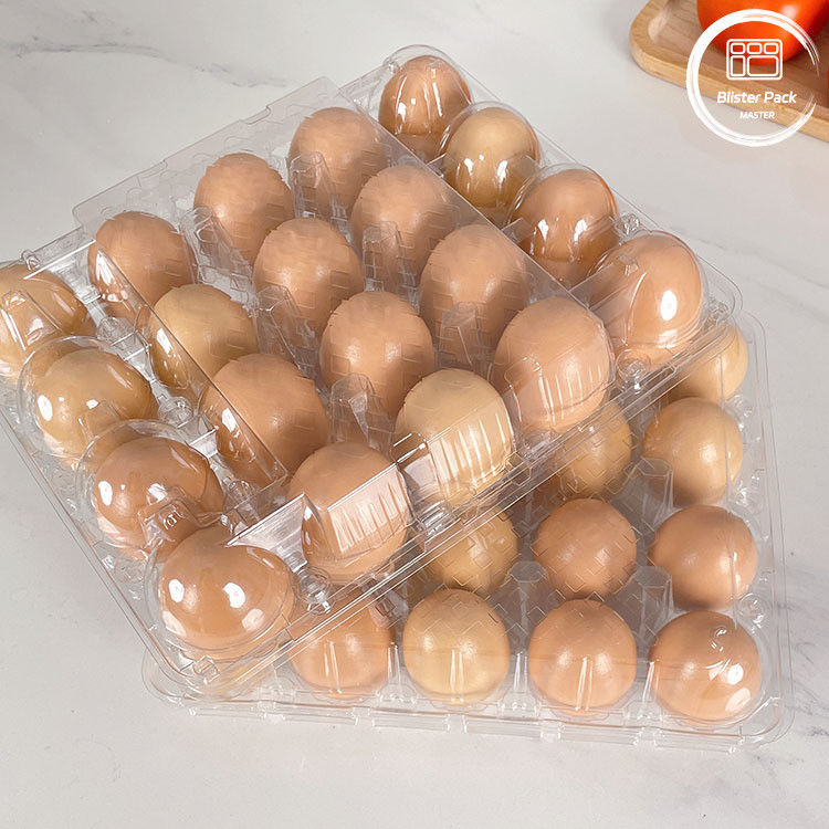 30 Delik Plastik Yumurta Tepsisi Emniyetli Yumurta Depolaması İçin Üreticiler tarafından Paketlenen Karton