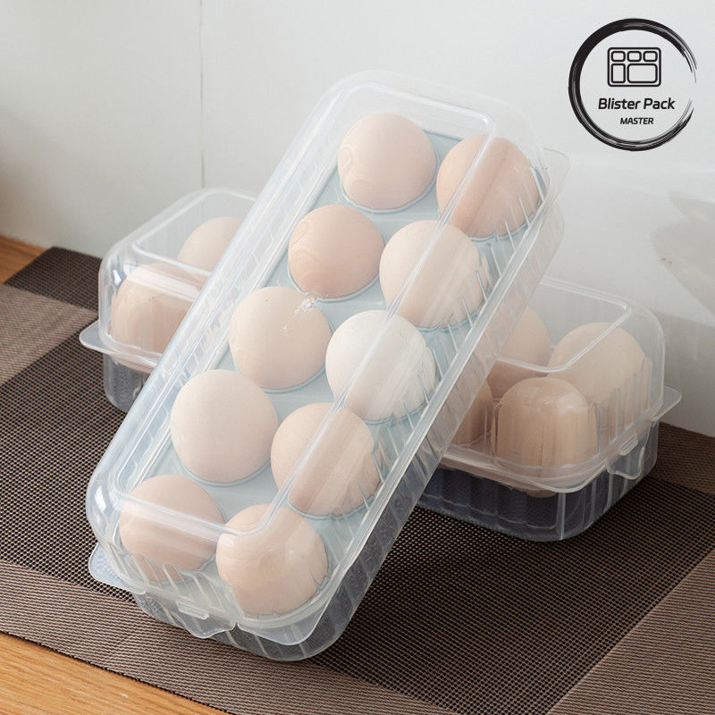Yumurtalıklı Şeffaf Plastik Yumurta Taşıyıcısı Kapaklı 10/15 Şebekeler Buzdolabı Mutfak için Güvenli Plastik Kaplar