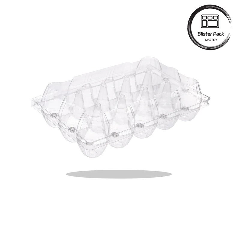 20/24/30 Hücre PET Açık Plastik Yumurta Blister Tepsisi Tek kullanımlık Kabartma Tavuk Yumurta Paketi Kapaklı