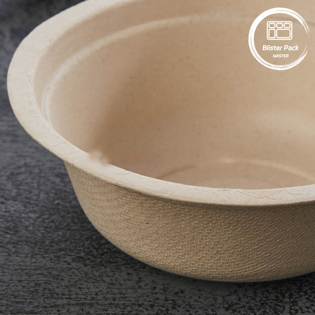 PFAS içermeyen Biyodegradable Sugarcane Bagasse Bowls Tek kullanımlık Çorba ve Salata Bowls 8oz ila 32oz