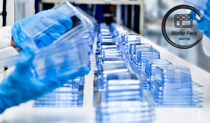 Hyaluronik Asit Tek kullanımlık kozmetik tıbbi tepsi ambalajı için sterilize tıbbi kabarcık ambalajı