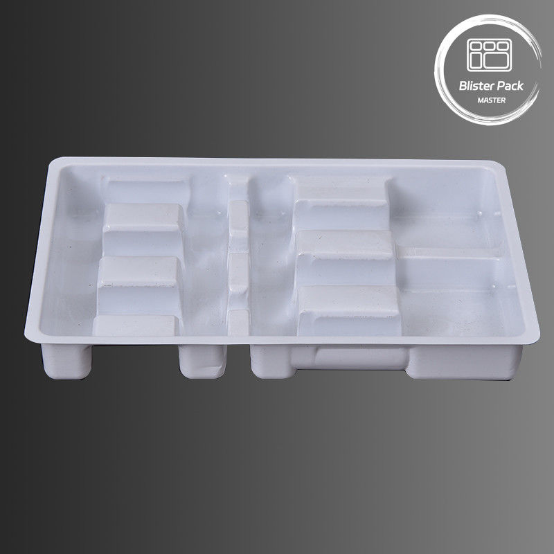 6 Enjeksiyon için tıbbi vakum şeklinde plastik tepsiler 5 ml ve 10 ml şişeler için kabarcık ambalajı