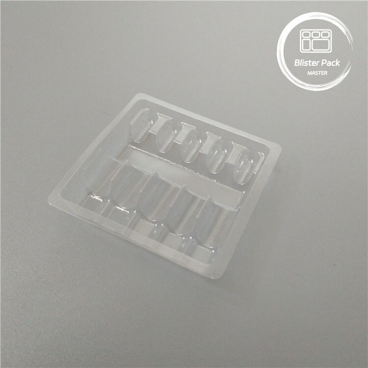 Özel Plastik Ampul Tıbbi Blister 1ml Şişeler için Paketleme Tepsisi
