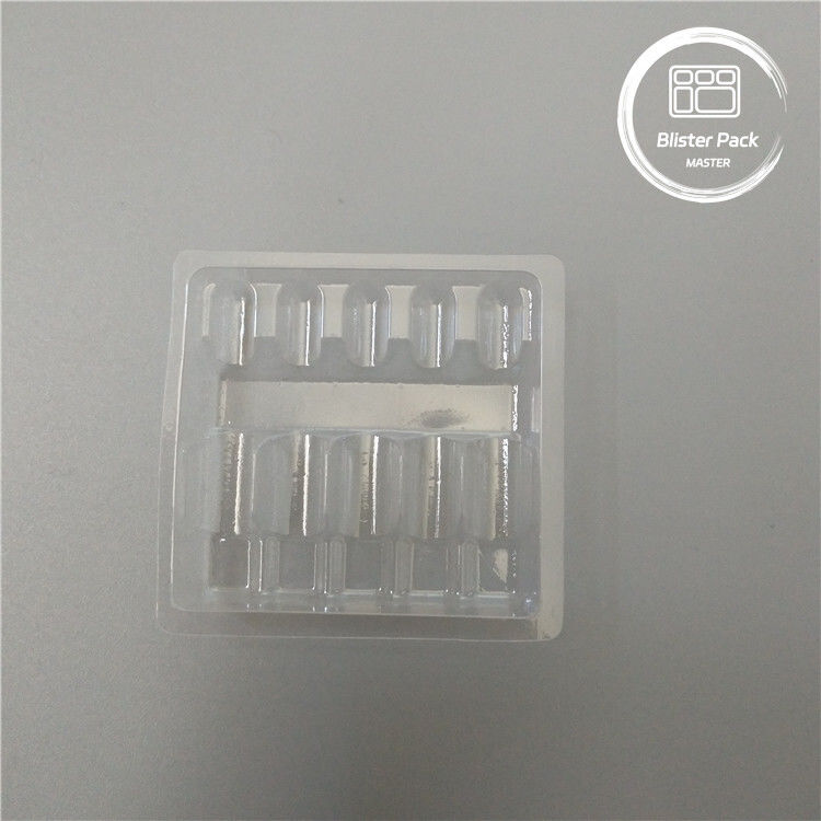 Özel Plastik Ampul Tıbbi Blister 1ml Şişeler için Paketleme Tepsisi