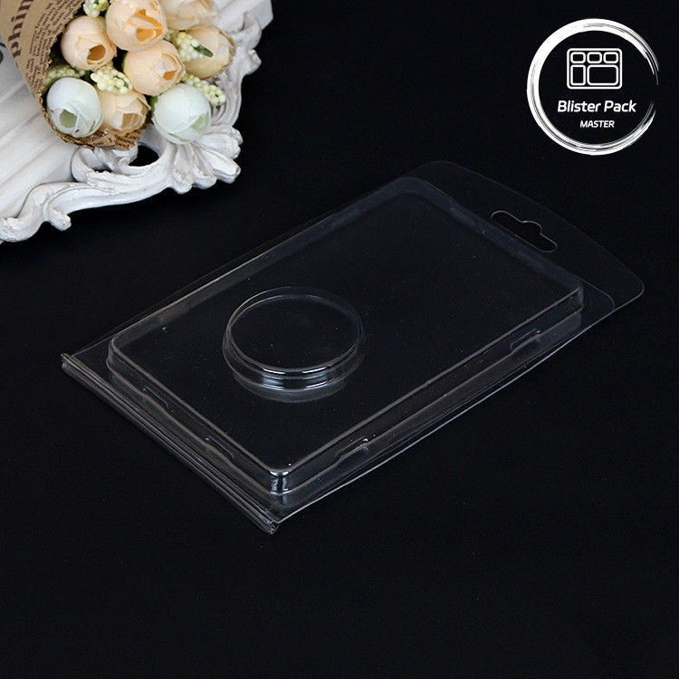 Açık Çift Özel Blister Ambalaj Karton Ambalajlı Paralar için Clamshell