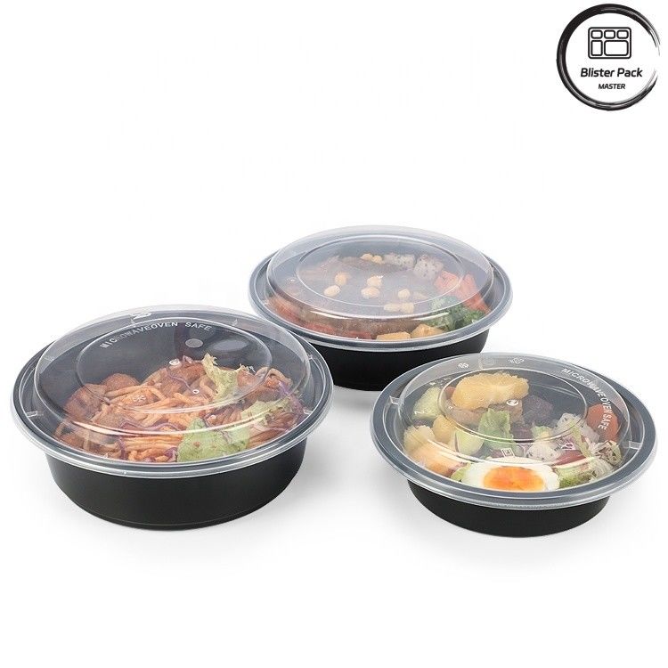 Tek kullanımlık salata kabukları BPA içermez Sızdırmaz Farklı Boyutlar 8oz 12oz 16oz 24oz 32oz