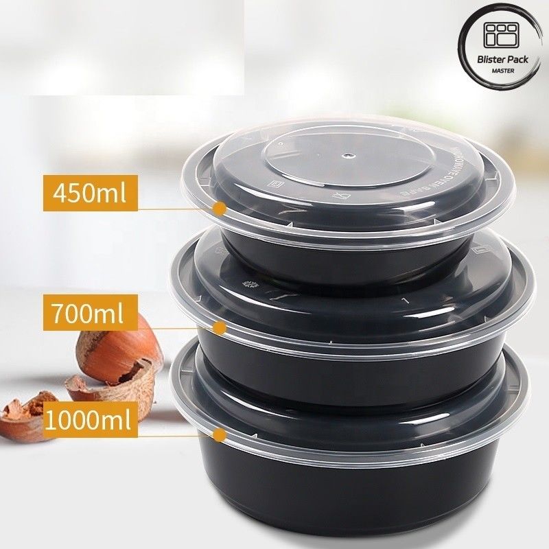 Tek kullanımlık salata kabukları BPA içermez Sızdırmaz Farklı Boyutlar 8oz 12oz 16oz 24oz 32oz