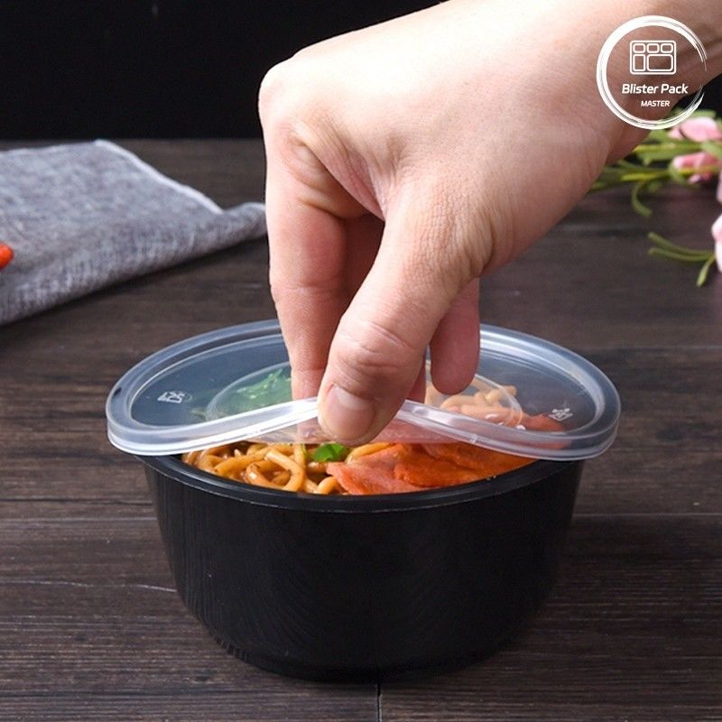 Tek kullanımlık salata kabukları BPA içermez Sızdırmaz Farklı Boyutlar 8oz 12oz 16oz 24oz 32oz