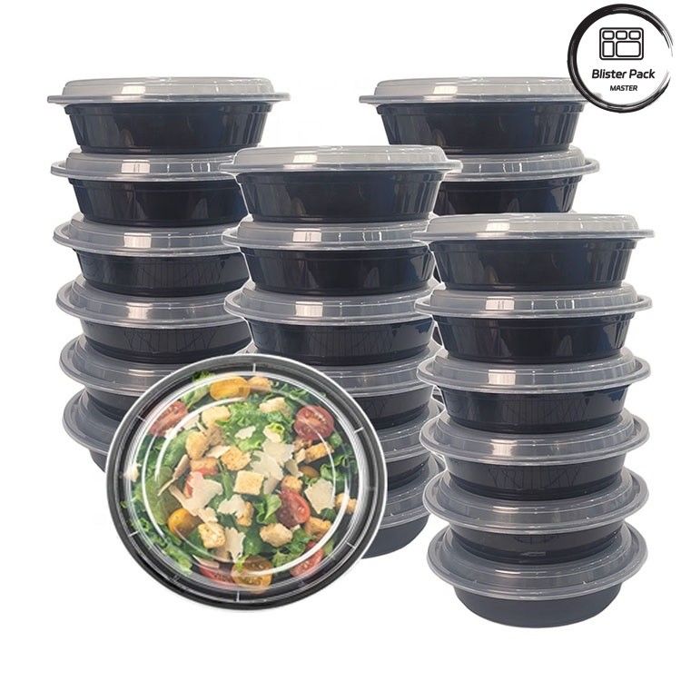 Tek kullanımlık salata kabukları BPA içermez Sızdırmaz Farklı Boyutlar 8oz 12oz 16oz 24oz 32oz