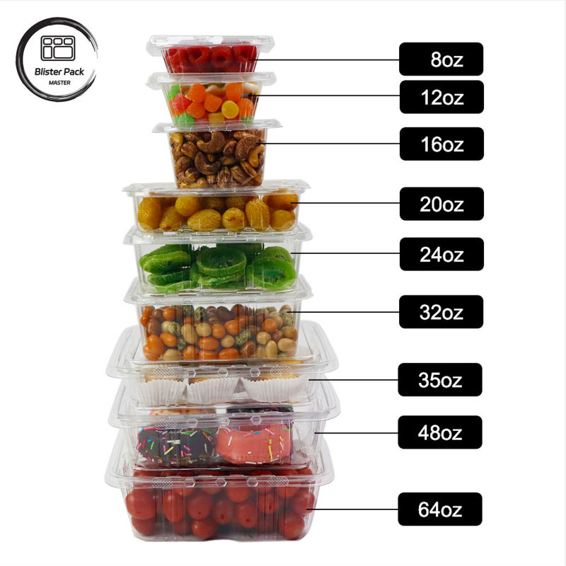 Üstün meyve sosu meyve salata tabakı açık plastik salata ambalaj tabakı tazelik için
