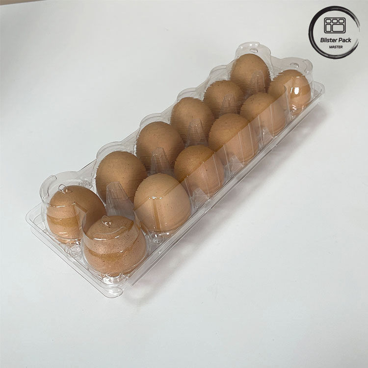 12 Sayı Tekrardan Kullanılabilir Tavuk Yumurta Plastik Blister Tepsisi Depolama ve Taşıma için Termoforming Tepsisi