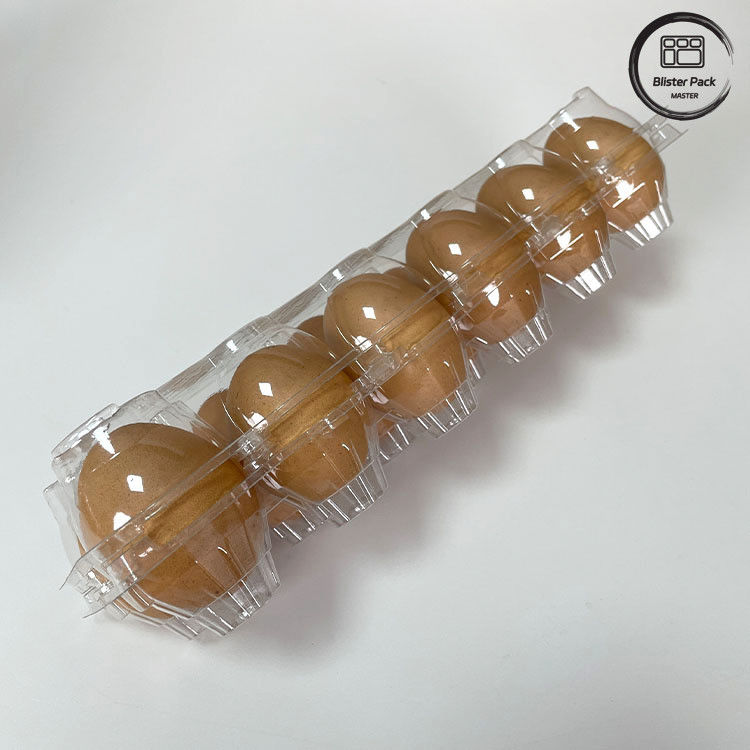 12 Sayı Tekrardan Kullanılabilir Tavuk Yumurta Plastik Blister Tepsisi Depolama ve Taşıma için Termoforming Tepsisi