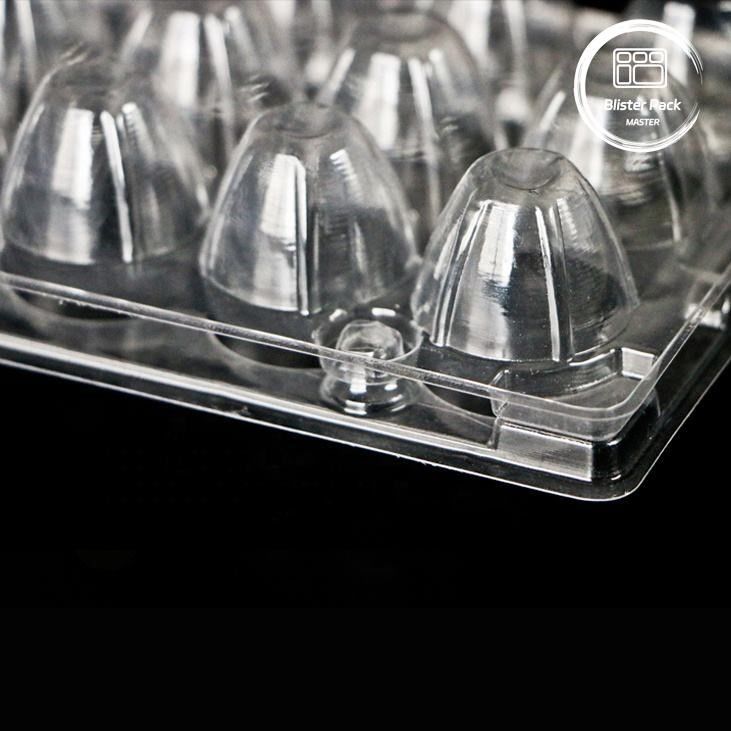 18 delikli tek kullanımlık kabarcık kabuklu karpuz yumurta kutusu güvenli ambalajlı plastik