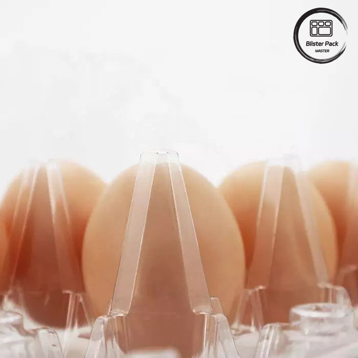 Özel Boyutlu PET Yumurta Pıhtısı Tepsisi Tek kullanımlık Vakum şekillendirilmiş Plastik Tepsiler