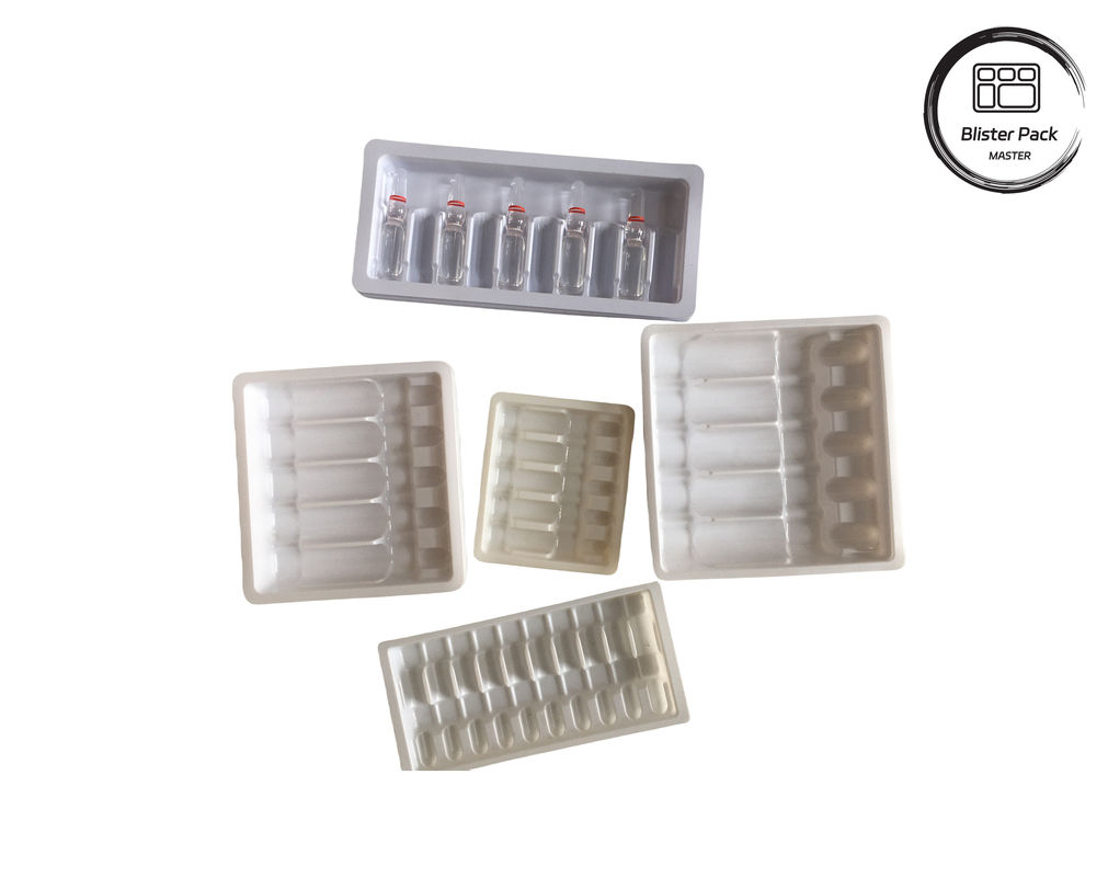 OEM & ODM PET Vakum Oluşturma Blister Plastik Tepsisi, Ampuller ve Şişeler için Özel İç Paketleme