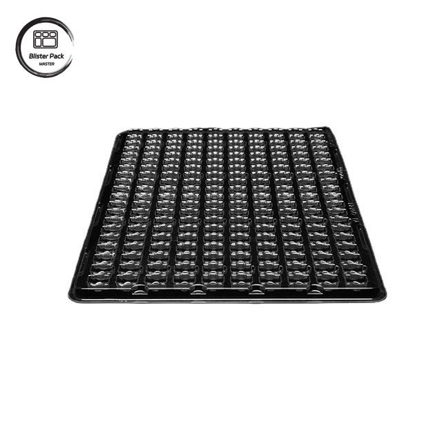 Küçük Elektronik Bileşenler İçin PET 200-Grid Vakum Tepsisi, Anti-Statik Özel Paketleme