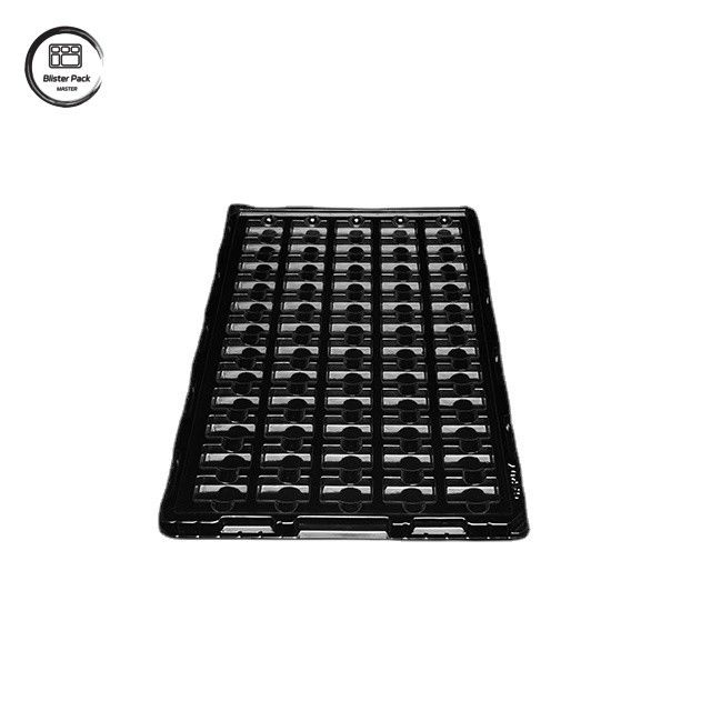 Vacuum Formed Transparent Anti-Static Plastik Tabak, Küçük Elektronik Ürünler İçin 60-Grid Paketleme