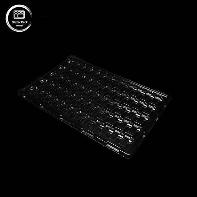 Vacuum Formed Transparent Anti-Static Plastik Tabak, Küçük Elektronik Ürünler İçin 60-Grid Paketleme