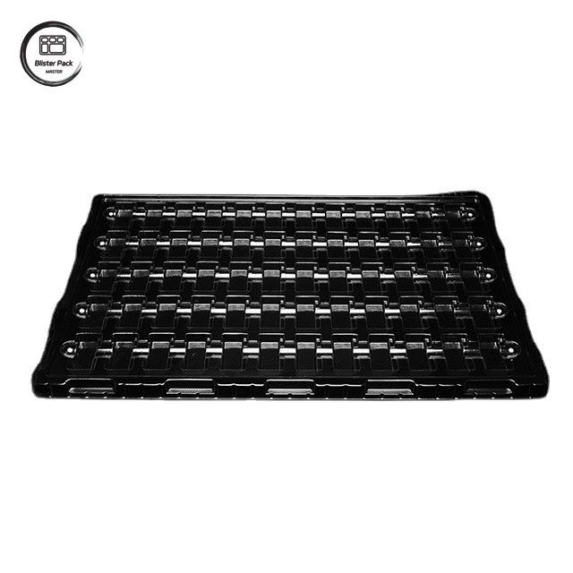 Vacuum Formed Transparent Anti-Static Plastik Tabak, Küçük Elektronik Ürünler İçin 60-Grid Paketleme